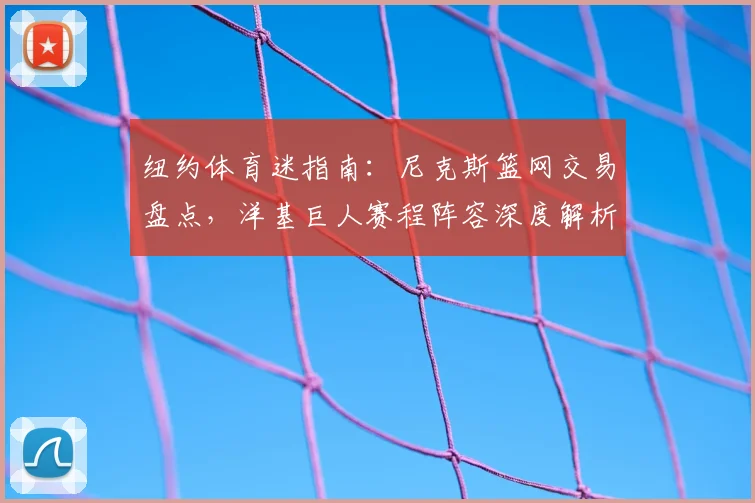 纽约体育迷指南：尼克斯篮网交易盘点，洋基巨人赛程阵容深度解析